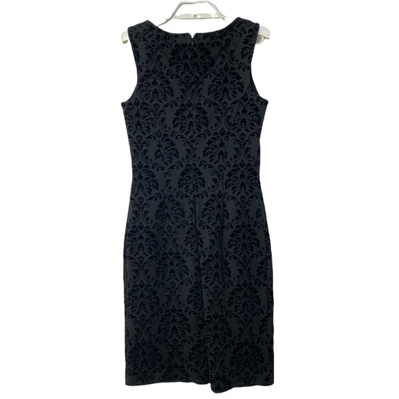 J. McLaughlin Damask Flocked Sleeveless Sheath Dress - Picture 4 of 8